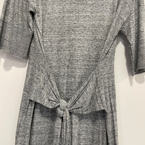 Whistles Milla Tie-Waist Dress in Gray - Picture 7 of 11